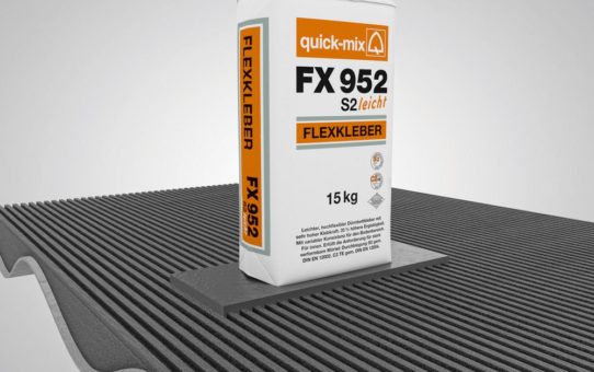 FX 952 S2 FLEXKLEBER LEICHT schafft Sicherheit für kritische Untergründe