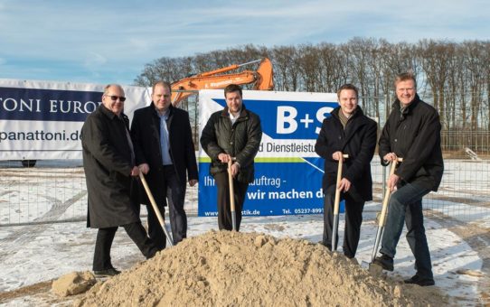 Spatenstich: B+S baut neuen  Logistikkomplex in Borgholzhausen