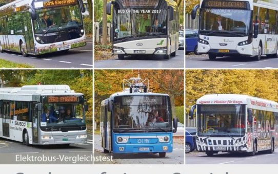 Premiere bei busplaner: Weltweit erster E-Bus-Vergleichstest mit Verbrauchszahlen