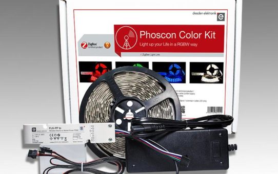 Lichtakzente für Privat- und Gewerbekunden: das neue Phoscon Color Kit für den perfekten Funkbeleuchtungseinstieg