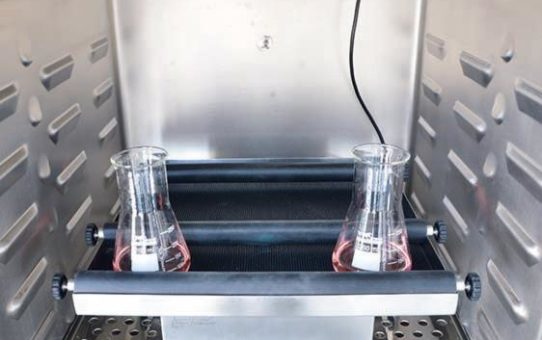 Rotationsschüttler für Suspensions-Zellkulturen im CO2-Inkubator