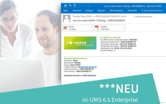 estos gibt den Unified Messaging Server ixi-UMS 6.50 Enterprise frei