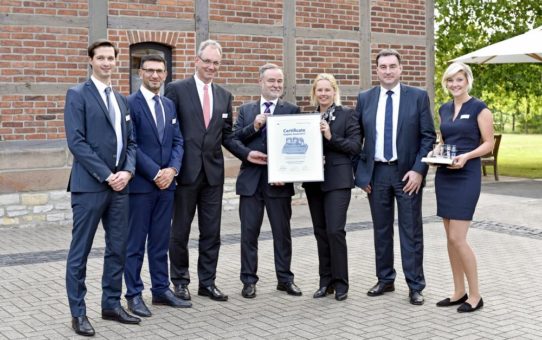 Winkelmann Supplier Award 2017: thyssenkrupp Hohenlimburg GmbH als bester Zulieferer ausgezeichnet