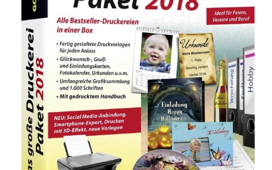 Das große Druckerei Paket 2018: Neun Bestseller in einer Box