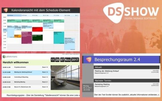 Digital Signage Software DSSHOW  jetzt mit umfangreichen Erweiterungen erhältlich