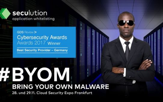 Ausgezeichneter Malwareschutz: SecuLution "Bester Security Software Provider - Deutschland"