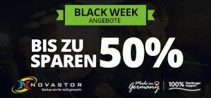 Black Week bei NovaStor mit Händlerrabatten für Backup & Cloud Lösungen