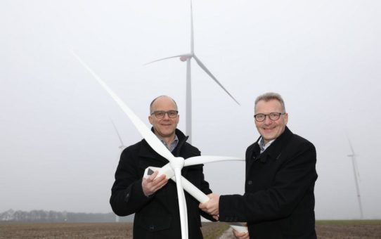 Drei neue Windräder der NEW in Linnich versorgen 6.300 Haushalte mit Strom