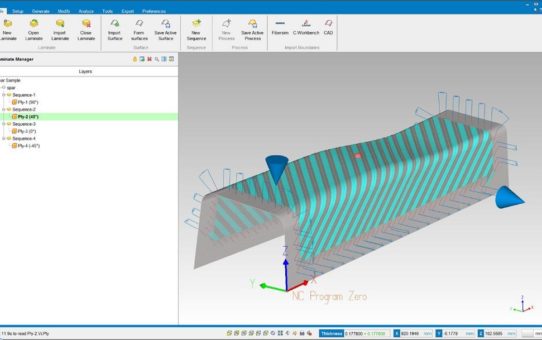 CGTech präsentiert neue VERICUT Composites 2018 Sofware auf der JEC