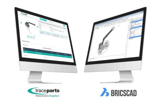 BricsCAD® Format ist auf der TraceParts CAD-Plattform ab sofort verfügbar