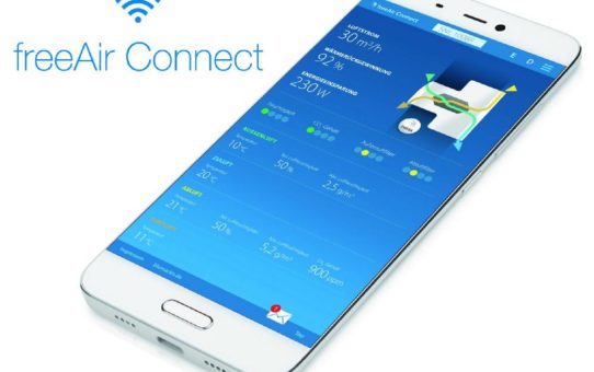 freeAir goes WLAN: Service-Infos und Lüftungs-Steuerung direkt übers Smartphone