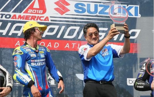 Suzuki GSX-R1000 auf dem Podium