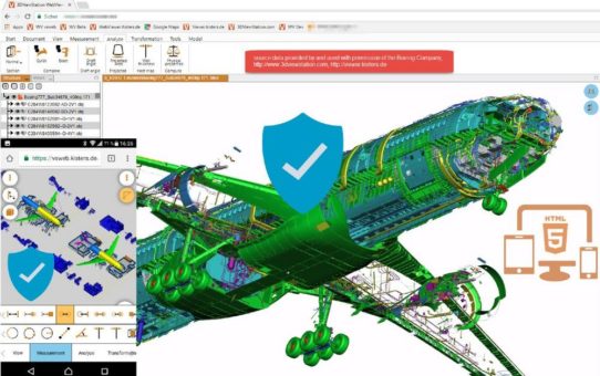 KISTERS 3DViewStation erlaubt sichere und schnelle Kommunikation von extrem komplexen 3D CAD Daten