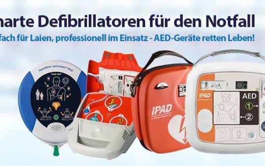 Mit den smarten Defibrillatoren der mediparts GmbH können auch Laien Leben retten