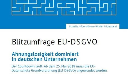 cobra Blitzumfrage zur EU-DSGVO