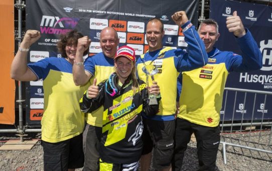 Larissa Papenmeier auf dem Podium