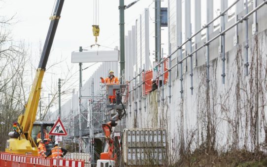 Deutsche Bahn forciert Erneuerung von Lärmschutzwänden