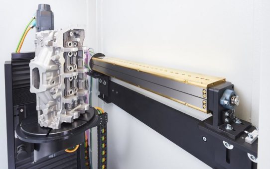 Computertomografiesystem YXLON CT Compact mit neu entwickeltem Zeilendetektor ausgerüstet