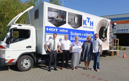 Hanke Kanaltechnik erwirbt Spezial-LKW für Schachtsanierung von HDT