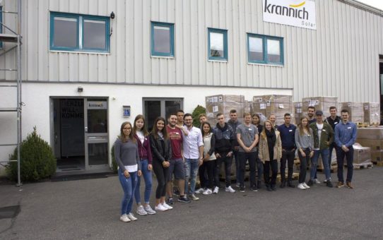 Bei Krannich Solar starten elf Auszubildende und Studenten