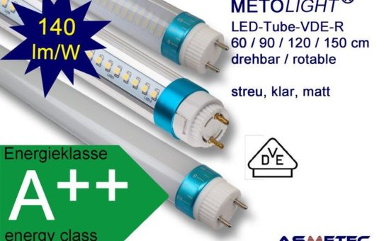 VDE geprüfte LED Röhren als Retrofit Ersatz für Leuchtstoffröhren