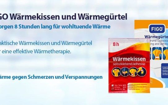 Selbstklebende Wärmekissen und Wärmegürtel sorgen acht Stunden lang für wohltuende Wärme