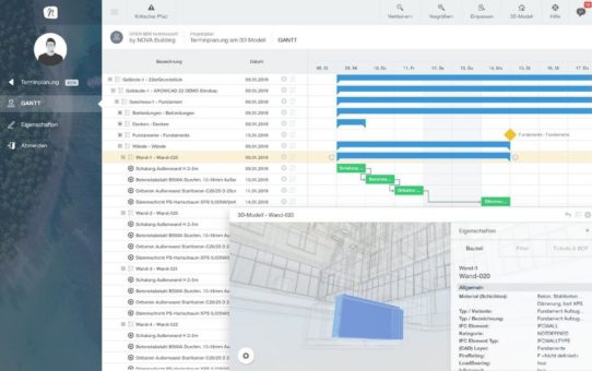 NOVA AVA BIM ist jetzt 5D live aus dem Web