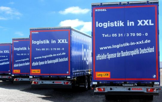 logistik in XXL macht mit verlängerten Aufliegern dem Namen alle Ehre