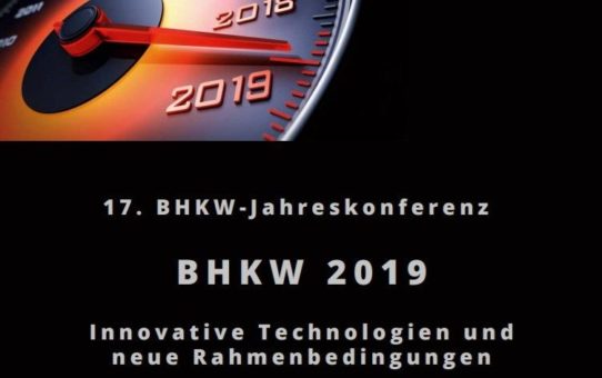 BHKW-Jahreskongress 2019 - Konferenzprogramm veröffentlicht