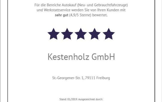 Mit >sehr gut< ausgezeichnet