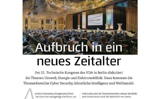 VISION mobility auf dem 21. Technischen Kongress des VDA