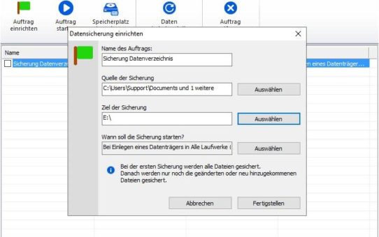 Neu im Portfolio von Jakobsoftware: Langmeier Backup 10 Essentials