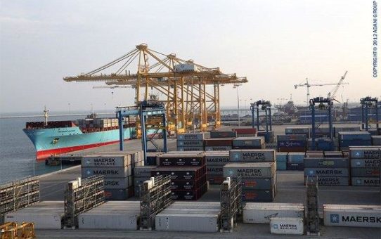 Ferngesteuerter Containerhafen in Indien