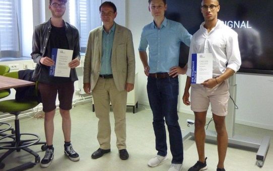 Zwei Studierende der Hochschule für Technik und Wirtschaft Berlin erhalten ITK Student Award