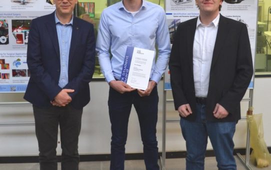 Exzellente Leistung an der Leibniz Universität Hannover – Student erhält ITK Student Award