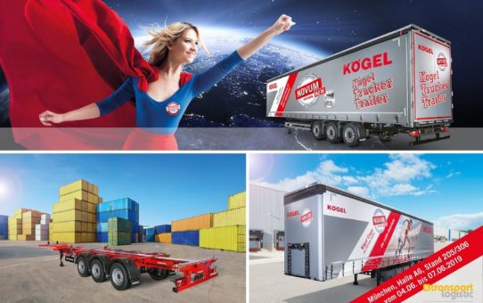 transport logistic 2019 - Kögel zeigt Auflieger der NOVUM-Generation und Services