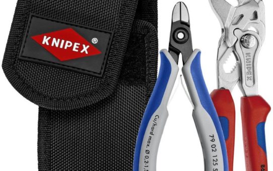 KNIPEX Kabelbinder-Trennset: Zuverlässig Kabelbinder entfernen ohne die Isolierung der gebündelten Kabel zu verletzen