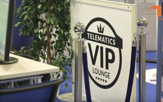Internationale B2B-Suchplattform Telematics-Scout.com in der Telematics VIP-Lounge zur NUFAM 2019 in Halle 3