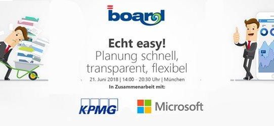 BOARD veranstaltet gemeinsam mit KPMG und Microsoft Event zu Planung, Budgetierung und Forecasting