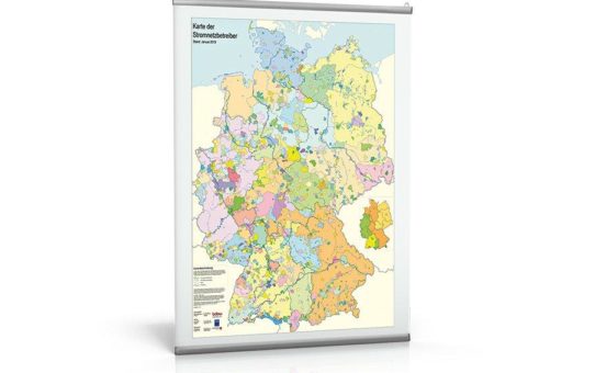 Versorgungsgebiete der Endverteilungsnetze der Stromnetzbetreiber in Deutschland auf einen Blick