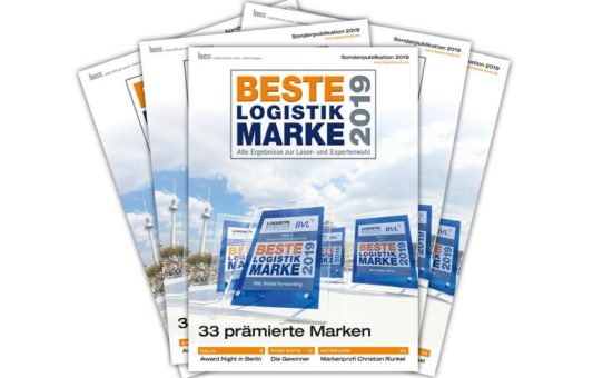 Beste Logistik Marke 2019: Sonderpublikation mit  allen Ergebnissen veröffentlicht