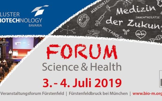 2. FORUM Science & Health vom 3.-4. Juli (München) widmet sich der Transformation der Medizin