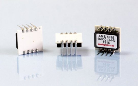 Analog Microelectronics erweitert seine digitale Board Level Drucksensor-Serie AMS 5915