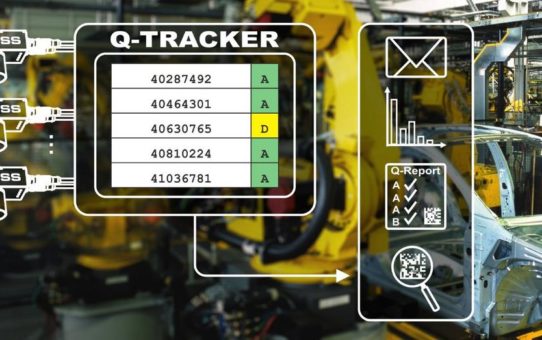 Zentrale und vollständige Qualitätsüberwachung von direktmarkierten Data Matrix Codierungen mit der Q-Tracker Software von IOSS