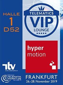 Telematics-Scout.com in der Telematics VIP-Lounge zur hypermotion 2019