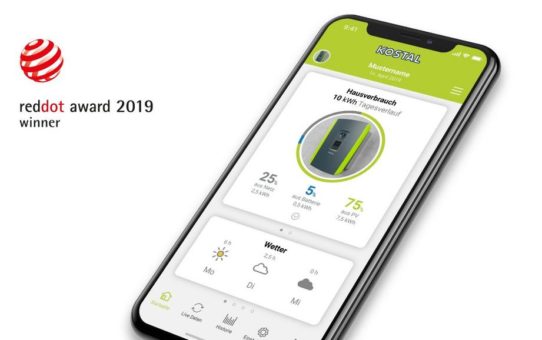 Ausgezeichnet mit dem Red Dot Award: Die KOSTAL Solar App für einfaches Anlagenmonitoring