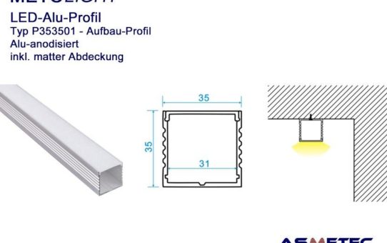 METOLIGHT LED Alu Profile - Zur optischen Gestaltung von Geschäftsräumen und das eigene Zuhause