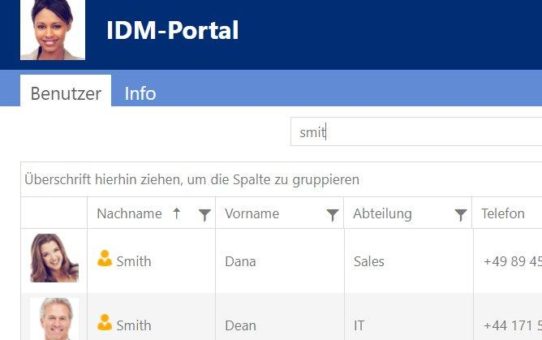FirstWare IDM-Portal macht Active Directory zum Telefonbuch