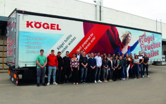 Ausbildungsstart 2019 - acht neue Auszubildende bei Kögel