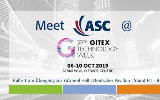ASC auf der 39. GITEX TECHNOLOGY WEEK in Dubai